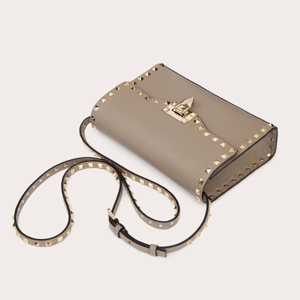 **SOLD**VALENTINO ROCKSTUD GRAINY CALFSKIN CROSSBODY BAG